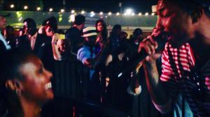 Pharrell Serenading Leilani