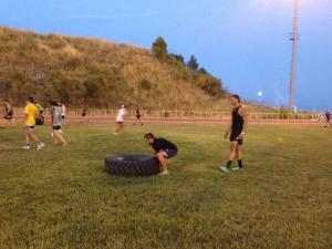 Sarah & Krit Being Heroes @ Afa's Rugby Training