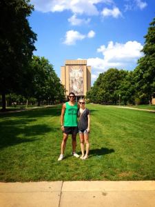 Krit, Laura & Touchdown Jesus [University Of Notre Dame]