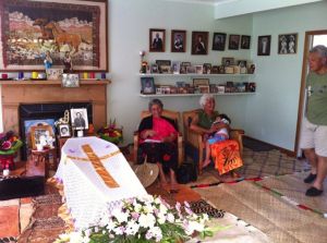 Aselota, Aunty Anna Holding Bella & Uncle Willie @ Grandma's Funeral