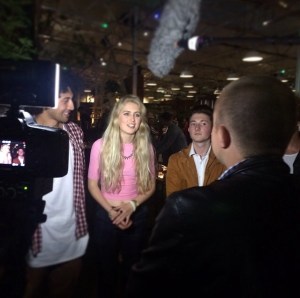 Krit, Georgie & Olly Being Interviewed After Winning The Trivia Battle