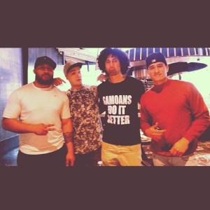 Eddie With Nick & Joshua [Cast Members Of "The Lion King"]