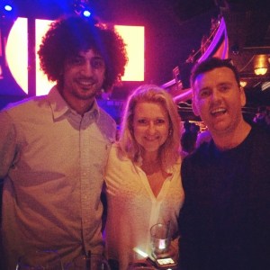 With Channel 10's Angela Bishop & Kiis FM's Intern Pete