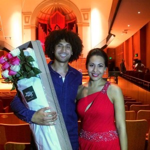 Marlena Winning The Bel Conta Award!