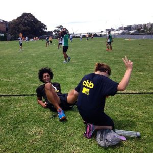 First Game Of Touch With The MTV Team - Sidestep Gone Wrong Ugggh